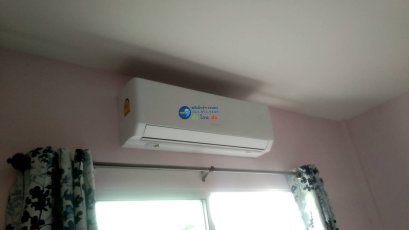 บ้านคุณศดานันท์ กรอกยายชา ติดตั้งแอร์ แบบติดผนัง Pular Inverter กรีเพียวล่า อินเวอร์เตอร์ (GREE.ตัวจบ..ครบจริง)