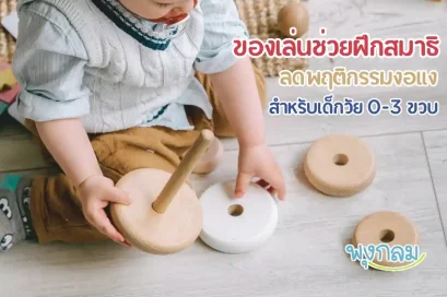 ของเล่นฝึกสมาธิ ลดงอแง เสริมพัฒนาการเด็กวัย 0-3 ขวบ