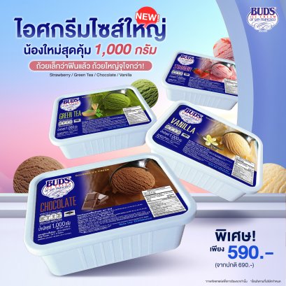 ไอศกรีมไซส์ใหญ่ น้องใหม่ สุดคุ้ม! 