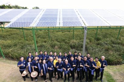 กฟผ.ร่วมคิดค้นโซลาร์เซลล์กึ่งใสมาใช้ในนาข้าว