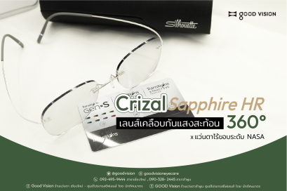 Case Review | EP. 42 Crizal Sapphire HR เลนส์เคลือบกันแสงสะท้อน 360°