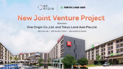 “วัน ออริจิ้น” ผนึก “โตคิว แลนด์ เอเชีย” ยักษ์ใหญ่อสังหาฯ ญี่ปุ่น เดินหน้าร่วมทุนเพิ่มโรงแรมแบรนด์ไอบิส 3 แห่ง