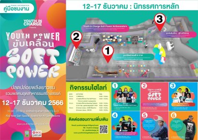 "Youth In Charge" ร่วมปลดปล่อยพลังเยาวชนและคนสร้างสรรค์ ในงาน “Youth Power ขับเคลื่อน Soft Power”
