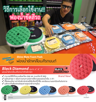 วิธีการเลือกใช้งานฟองน้ำขัดเคลือบสีรถยนต์ แผ่นขัดสีรถยนต์ ขนแกะ ฟองน้ำขัดสีรถ ใช้งานอย่างไร