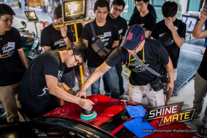 งานอบรม Shine Mate & 3D HD Workshop หัวข้อการขัดฟื้นฟูสภาพสีรถ Paint Correction System (PCS) 