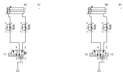 วงจรนิวแมติกไฟฟ้าแบบต่อเนื่อง