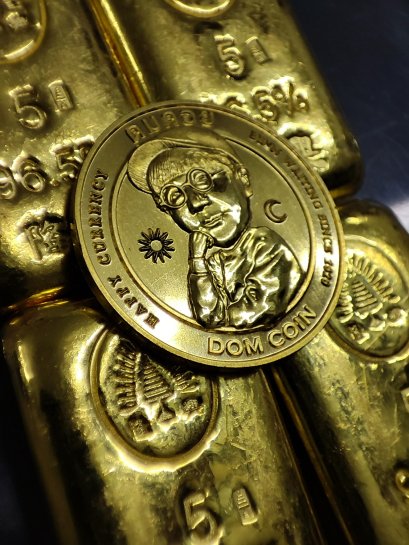 รับปั๊มเหรียญพระเนื้อทองคำ พิมพ์สวย เหรียญสวย