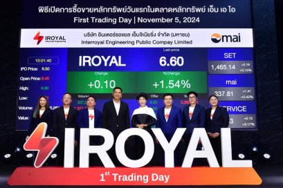 IROYAL พร้อมพิสูจน์ฝีมือ ปั้นผลงานปีหน้าโตจากปีนี้ 50% หลังราคาหุ้นดิ่งกว่า 40% ตั้งแต่ซื้อขายวันแรก