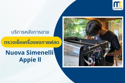 บริการเข้าตรวจเช็คเครื่องชงกาแฟ Nuova Simenelli Appie ll โดยช่างศูนย์บริการ จ.เชียงราย