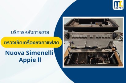 บริการเข้าตรวจเช็คเครื่องชงกาแฟ Nuova Simenelli Appie ll Compact V2G โดยช่างศูนย์บริการ จ.เชียงราย