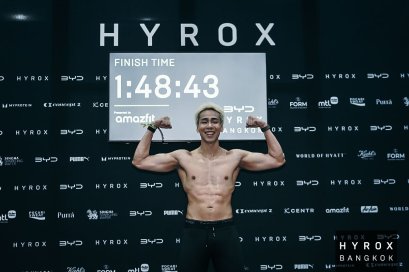 'เซน Paper Planes' โชว์ฟิต!! ลงแข่ง HYROX ครั้งแรก จบเวลา 1:48 ชั่วโมง แฟนๆ แห่แซว หล่อแล้วยังแกร่งอีก!