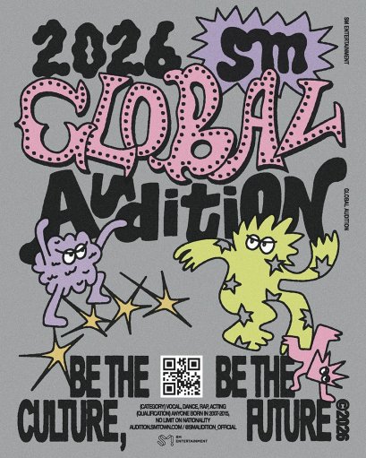 SM ENTERTAINMENT ประกาศจัด "2026 SM GLOBAL AUDITION" ครอบคลุม 21 ภูมิภาคทั่วโลก การเดินทางครั้งใหม่เพื่อค้นหาไอคอนทางวัฒนธรรมรุ่นต่อไป เปิดรับสมัครแล้ววันนี้ ทางเว็บไซต์ audition.smtown.com