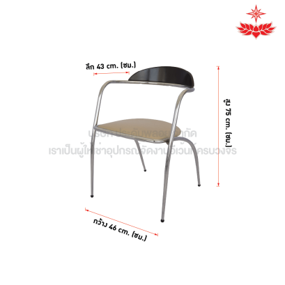 เก้าอี้ทรงโมเดิร์น เหล็กโค้ง