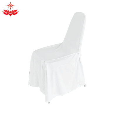 เก้าอี้บุนวมผ้าสวม (สีขาว)