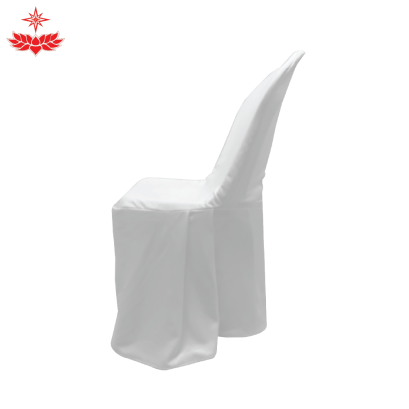 เก้าอี้พลาสติกสวมผ้า (สีขาว)
