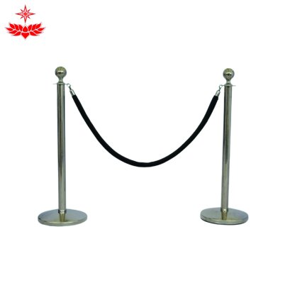 เช่าเสาบริเขตเสาสีเงินสายกำมะหยี่ (สีดำ)