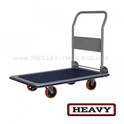PT-10M  รถเข็นพื้นเหล็กพับได้สี่ล้อ