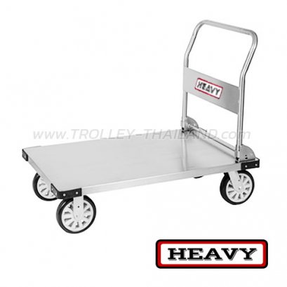 ST-10L รถเข็นสี่ล้อพื้นสแตนเลส (มือจับพับได้)