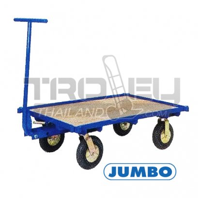 MT-1508N รถลากจูงด้วยมือขนาด L1790xW865xH1150 มม. ไม่มีแผงกั้น รับน้ำหนักสูงสุด 800 กก. JUMBO