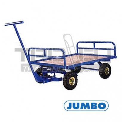 MT-1508BN รถลากจูงแบบพกพารุ่น L1790xW865xH1150 มม. มีแผงกั้นหน้าหลัง รับน้ำหนักสูงสุด 800 กก. JUMBO