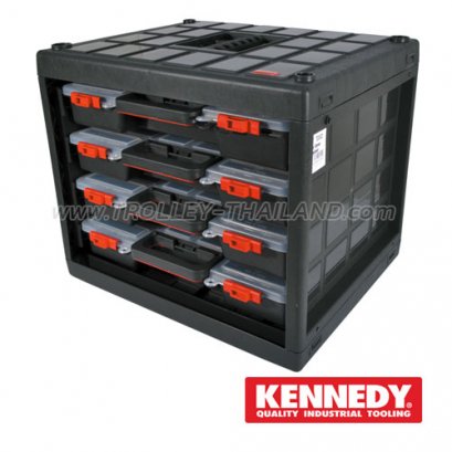 KEN-593-2380K กล่องเครื่องมือพลาสติกมีลิ้นชัก กล่องเก็บอะไหล่ SERVICES CASES