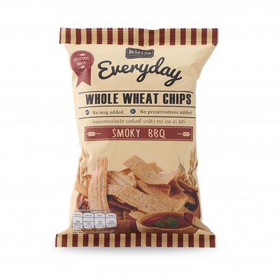 Whole wheat chip smoky bbq flavour