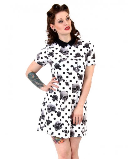 Liquor Brand JAW BREAKER-collar Damen Kleid