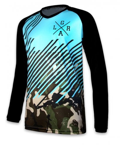 Loose Riders CROSSBAR EVO blue Herren Jerseys Lange Ärmel