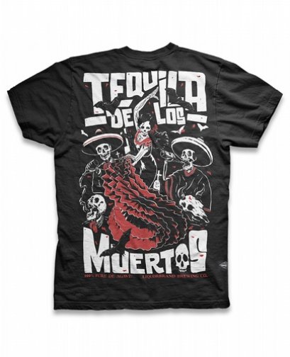 Liquor Brand Tequila de Los muertos Men T-Shirts
