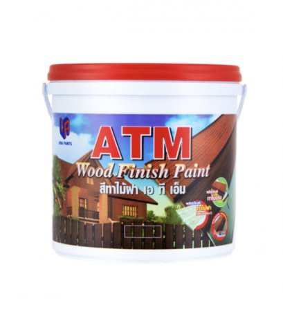 สีทาไม้ฝา&nbsp;ATM&nbsp;กล.#443 (สักทอง)