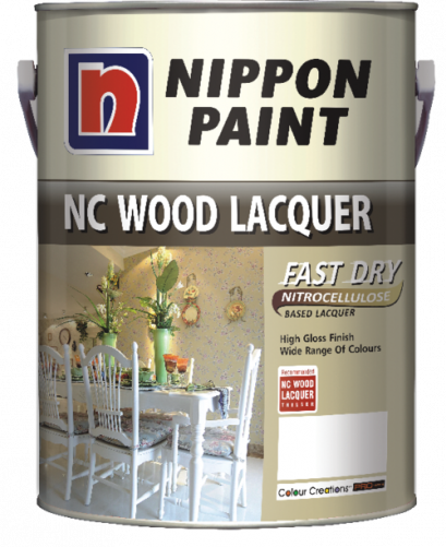 สีเคลือบแห้งเร็ว นิปปอน NC&nbsp;วู้ด&nbsp;แลคเกอร์ 1L.(C)&nbsp;DEEP