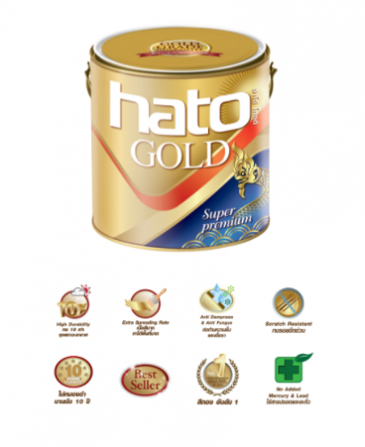สีน้ำทองคำ&nbsp;hato&nbsp;AG-919&nbsp;กล.