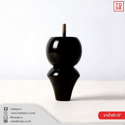 Gourd-shaped wooden legs 5 inch