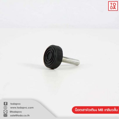 น็อตเสาหัวเตียง M8 เกลียวสั้น