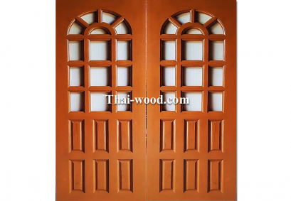 ประตูไม้สักบานคู่ D0258