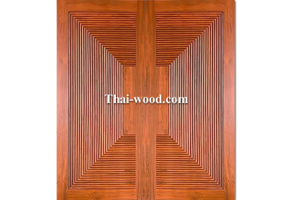 ประตูไม้สักบานคู่ D0259