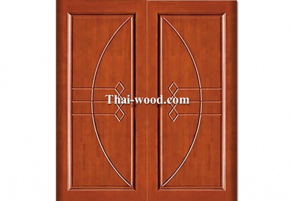 ประตูไม้สักบานคู่ D0263