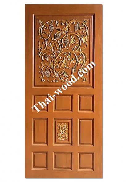 ประตูไม้สักบานเดี่ยวD301