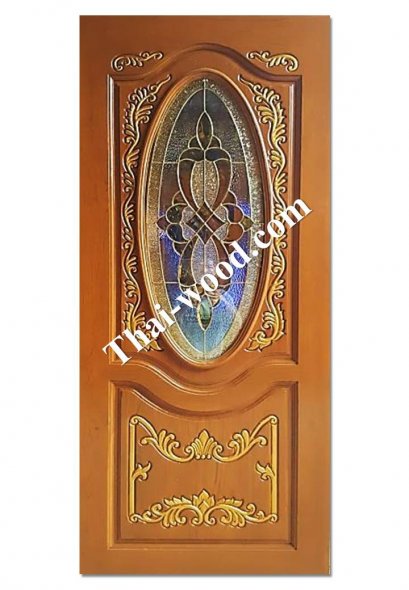 ประตูไม้สักบานเดี่ยวD306