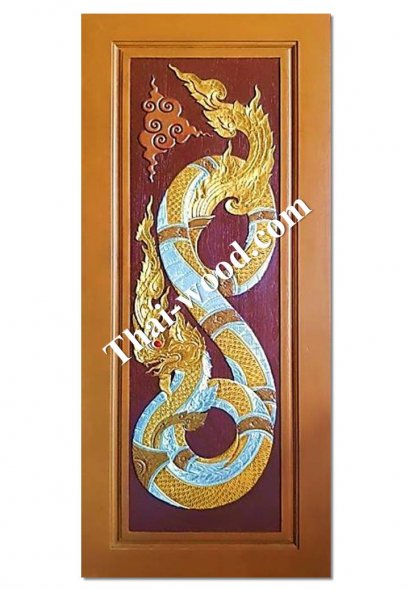 ประตูไม้สักบานเดี่ยวD311