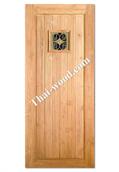 ประตูไม้สักบานเดี่ยวD313