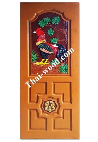 ประตูไม้สักบานเดี่ยวD317