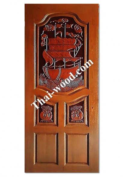 ประตูไม้สักบานเดี่ยวD320
