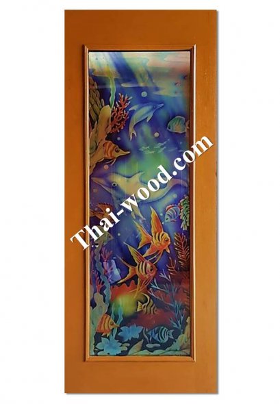 ประตูไม้สักบานเดี่ยวD325