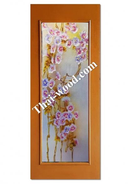 ประตูไม้สักบานเดี่ยวD328