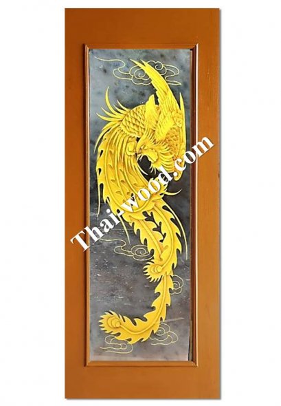 ประตูไม้สักบานเดี่ยวD330