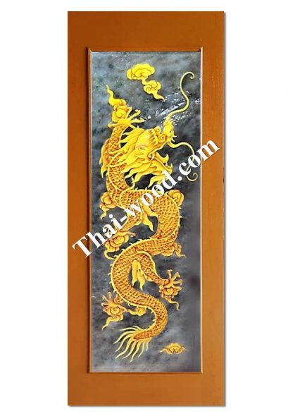 ประตูไม้สักบานเดี่ยวD331