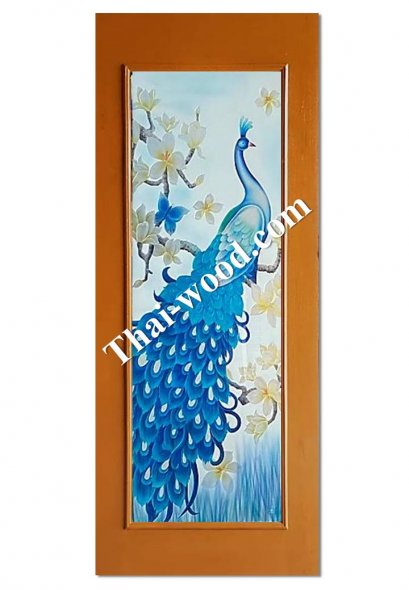 ประตูไม้สักบานเดี่ยวD333