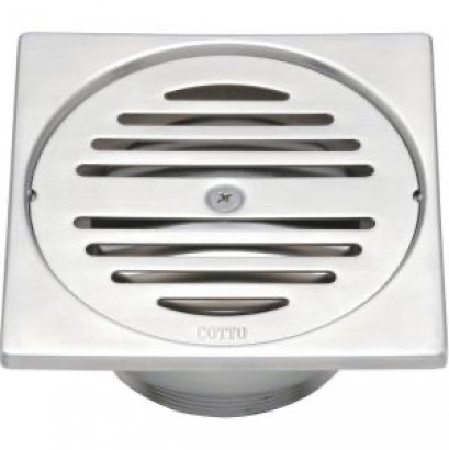  CT647Z3(HM) ตะแกรงกันกลิ่นสเตนเลสเหลี่ยมเกลียว 3 นิ้ว (หน้าแปลน 5.1 นิ้ว) - COTTO