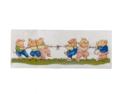 3"x8" กระเบื้อง กรุยเชิง หมูชักกะเย่อ